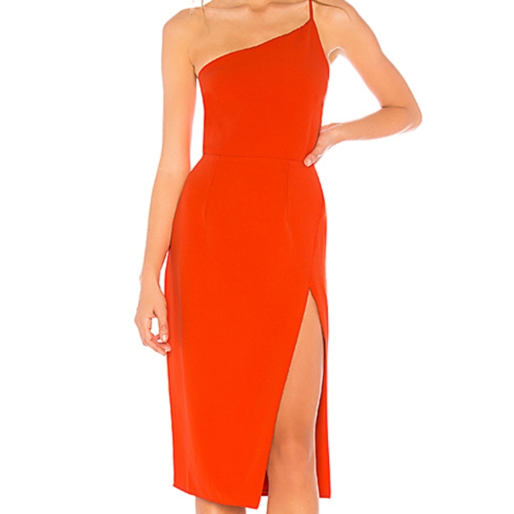 Lovers + Friends / Blood Orange Lazo Midi Dress - S